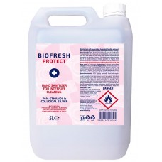 Biofresh 74% Alcohol Hand Sanitiser Gel Refill 5 Litre x 90 Cans (1 Pallet - Bulk Wholesale)